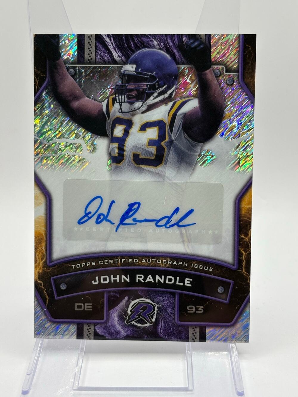 2024 Topps Resurgence John Randle Silver Shimmer Auto Minnesota Vikings